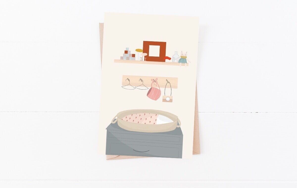 Carte "Hello Little One" (avec enveloppe)