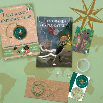 Coffret fabrication d'une boussole pour enfant + 1 livre - Kit bricolage/activité enfant en français 3