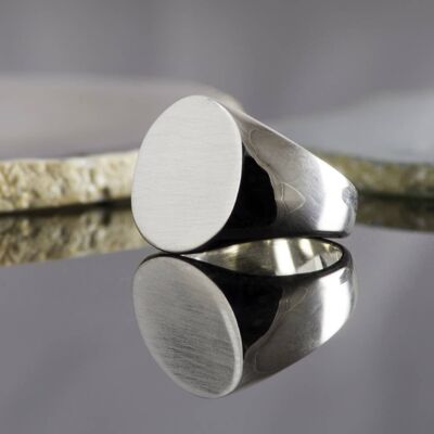 Oxidised Silver Curved Bar Stud Earrings - Single - Black