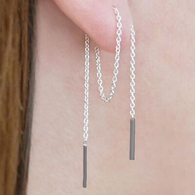 Open Circle Wave Earrings - Necklace