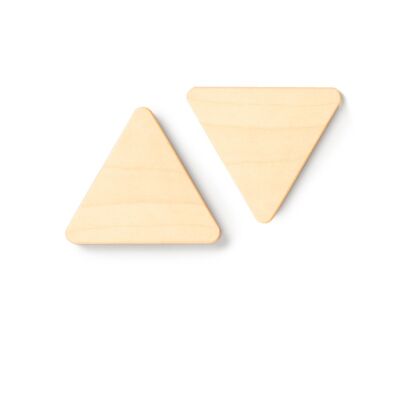 2 pack keyholder triangle 'tiny' - maple