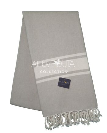 Fouta Eponge Mdele Ibiza 100*200 cm Taupe 1