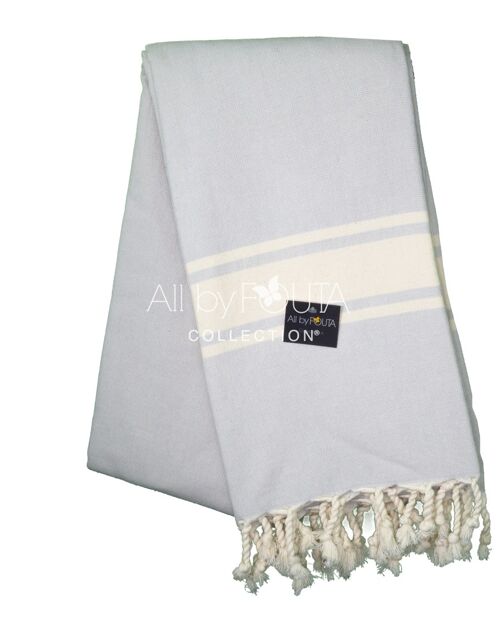 Fouta Eponge Mdele Ibiza 100*200 cm Gris clair