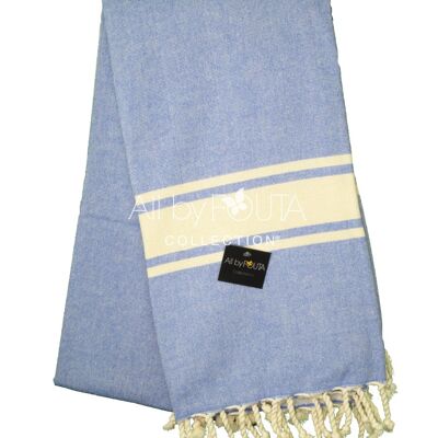 Fouta Eponge Mdele Ibiza 100*200 cm Bleu Roi