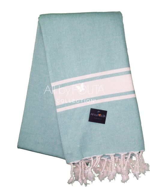 Fouta Eponge Mdele Ibiza 100*200 cm Vert D'eau