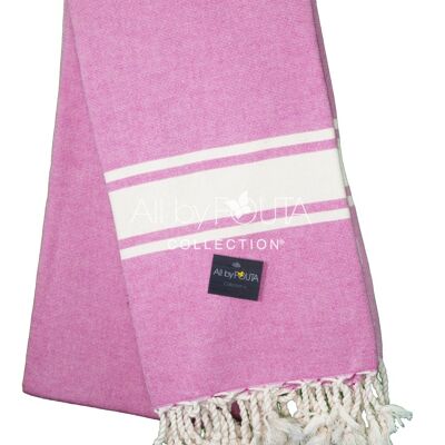 Fouta Eponge Mdele Ibiza 100*200 cm Rose Fushia