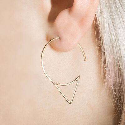 Aretes de bola con clip con textura plateada - Plata esterlina