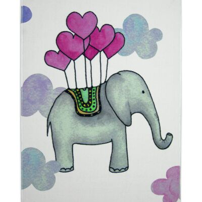 Tapis flying elephant multicolor multicolor