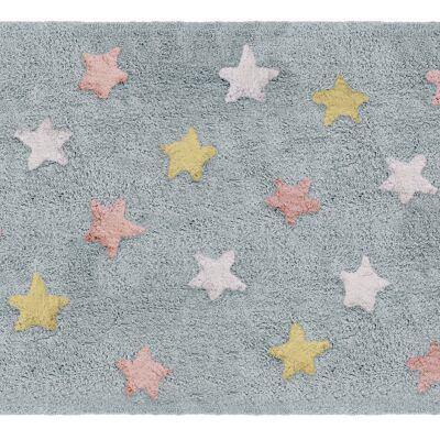 Tapis 100% algodón stars rose/ multicolor multicolor