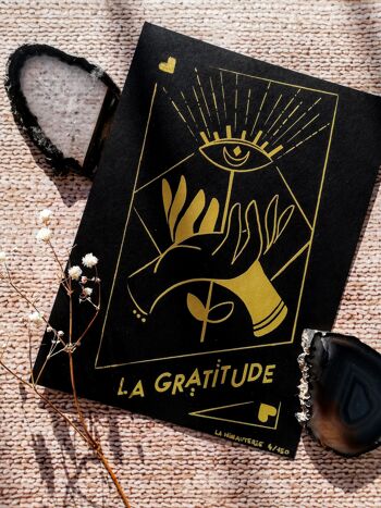 Illustration carte de Tarot - La Gratitude - Sérigraphie artisanale 1