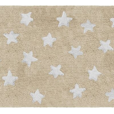 Tapis 100% algodón stars beige beige