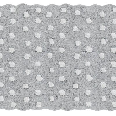 Tapis 100% algodón dots grise grise