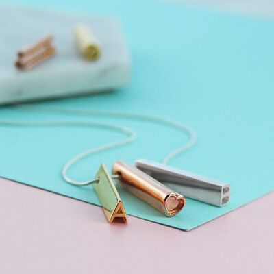 Gold and Rose Gold Minimal Drop Threader Earrings - Silver and Gold Vermeil (sold out)