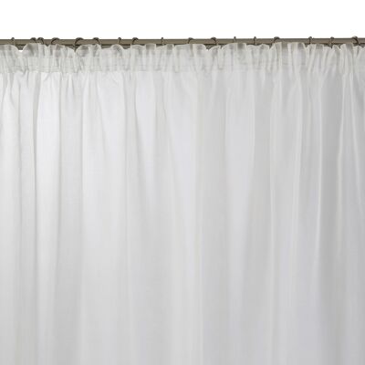 THASOS White sheer curtain 200x280 cm