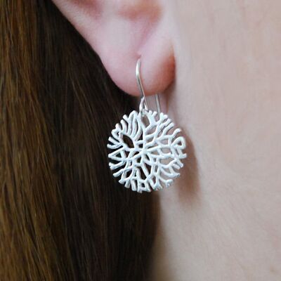 Coiled Silver Drop Earrings - Drop Earrings