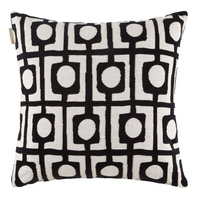 Cushion cover ABSTRACT Natural and black 50x50 cm