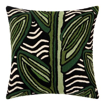 Cushion cover MARANTA Black and green 40x40 cm