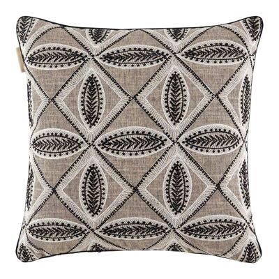 Cushion cover PABLO Natural and black 50x50 cm