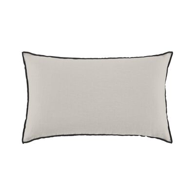 Cushion cover CARLINA Light beige and black bourdon 85x85 cm
