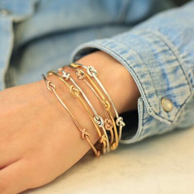 Bracciale in argento con cerniera a cuore - Argento sterling