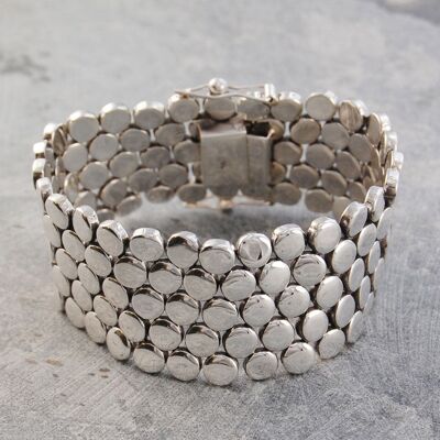 Scales Chunky Silver Necklace - Bracelet