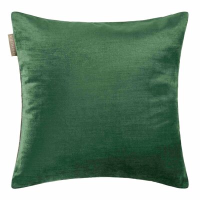 Enveloppe de coussin CASTIGLIONE Vert Moyen et taupe 40x40 cm