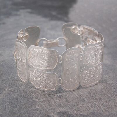 Roman Chunky Silver Bracelet - Necklace & Bracelet Set