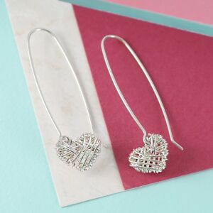 Boucles d'oreilles créoles en argent Sunray - Boucles d'oreilles seulement