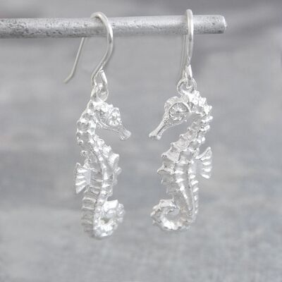 Sail Silver Long Drop Earrings - Sterling Silver