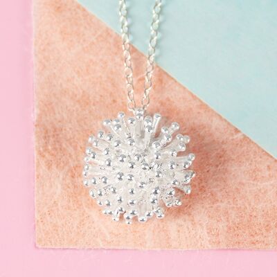 Dandelion Silver Pendant - Pendant Necklace
