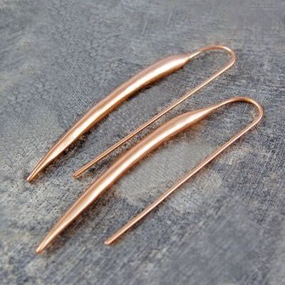 Rose Gold Chilli Pepper Earrings - Sterling Silver