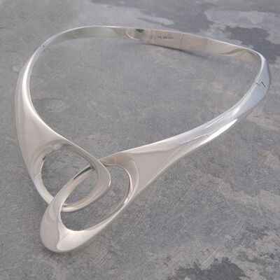 Schere Silber Halsband Halskette - Halsband & Armreif Set