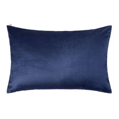 Fodera per cuscino CASTIGLIONE Blu marino 40x60 cm