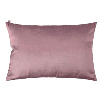 Enveloppe de coussin CASTIGLIONE Vieux Rose et taupe 40x60 cm 1