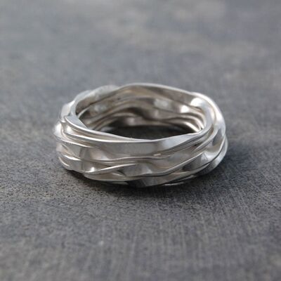 Coral Elements Designer Sterling Silver Bracelet - Necklace