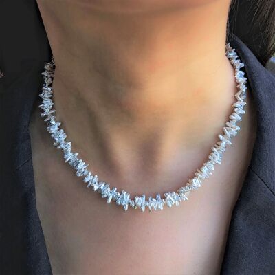 Coral Elements Designer Sterling Silver Bracelet - Conjunto de collar y pulsera