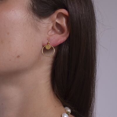 Earrings Stella, vergoldet