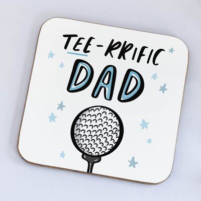 Tee-Rific Dad Coaster - Cadeau de golf pour papa