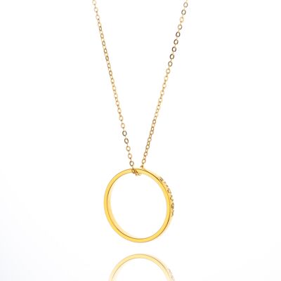 Believe Ring Necklace Gold