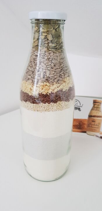 BottleBread "Joyeux anniversaire" design rétro mélange à pâtisserie mélange à pain dans une bouteille en verre cadeau d'anniversaire cadeau d'anniversaire 4