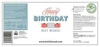 BottleBread "Joyeux anniversaire" design rétro mélange à pâtisserie mélange à pain dans une bouteille en verre cadeau d'anniversaire cadeau d'anniversaire 5