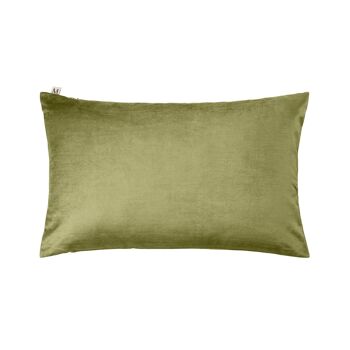 Enveloppe de coussin CASTIGLIONE Olive 28x47 cm 1