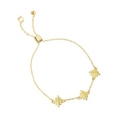 PULSERA BAORI TRINITY - Oro Vermeil