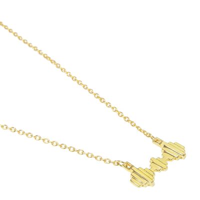 BAORI TRINITY NECKLACE - Gold Vermeil