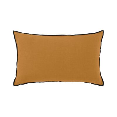Cushion cover CARLINA Bronze and black bourdon 28x47 cm