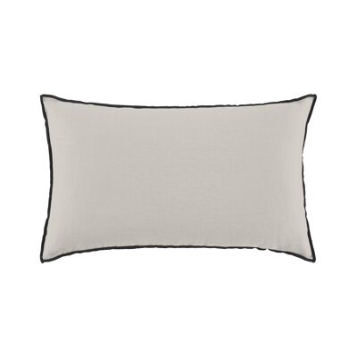 Cushion cover CARLINA Light beige and black bourdon 28x47 cm