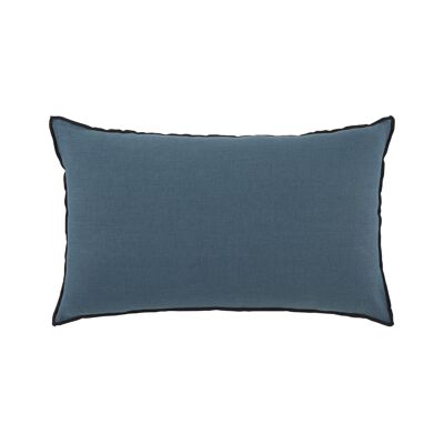Cushion cover CARLINA Blue green and black bourdon 28x47 cm