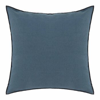 Enveloppe de coussin CARLINA Bleu vert et bourdon noir 50x50 cm 2