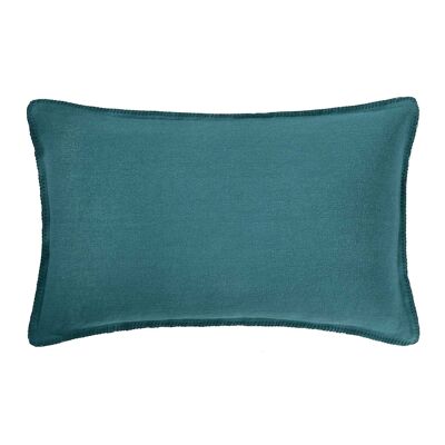 Cushion cover NINO Lagoon blue and festoon 45x70 cm