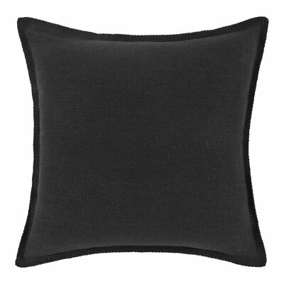 Cushion cover NINO Anthracite gray and festoon 50x50 cm